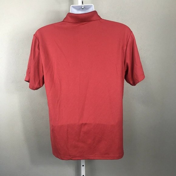 PGA Tour Airflux Golf Men's Collared Polo Shirt ~ Sz M ~ Orange ~ Short Sleeve - Picture 4 of 5